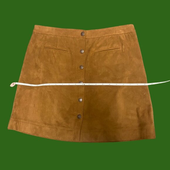Two by Vince Camuto Faux Suede Button-Front Mini Skirt – Size M - Picture 7 of 9